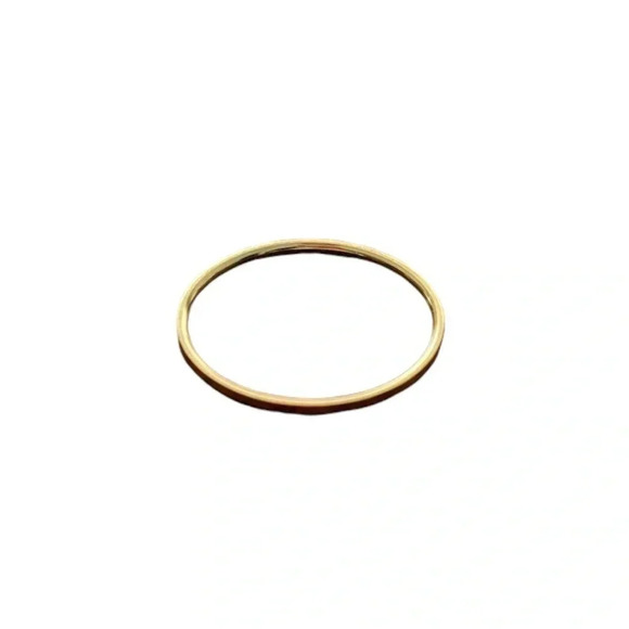 14k gold plated 1mm ring dainty Small and delicate - Picture 4 of 5